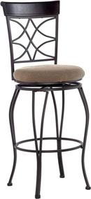 img 4 attached to 🪑 Linon 30-Inch Curved Back Bar Swivel Stool