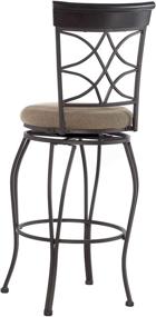 img 3 attached to 🪑 Linon 30-Inch Curved Back Bar Swivel Stool