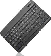 🔌 wireless bluetooth keyboard for samsung galaxy tab a 10.1/8.4/8.0 inch and other bluetooth enabled tablets and phones - black logo