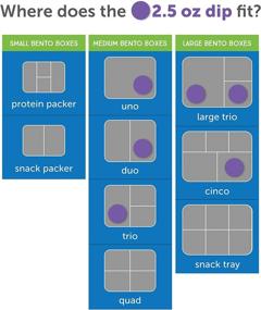 img 1 attached to 🥦 LunchBots 2.5 oz Leak Proof Dips Containers - Set of 2 - Spill Proof Stainless Steel with Silicone Lids - Aqua