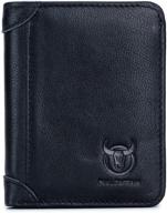 bullcaptain windows wallets: stylish and secure genuine men's accessories logo