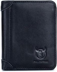 img 4 attached to BULLCAPTAIN Windows Wallets: Stylish and Secure Genuine Men's Accessories