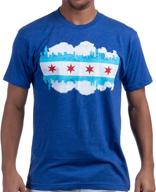vintage retro chicago skyline t shirt for men's clothing - seo-enhanced logo