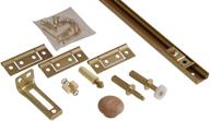 🚪 the hillman group hardware essentials bi-fold door hardware set 36" opening, 1-kit (852951), brass: enhance your doors with this high-quality hardware set! логотип