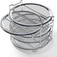 🔥 versatile dehydrator rack for 8 qt instant pot air fryer lid, vortex 10 qt air fryer oven, and compatible instant pot accessories логотип