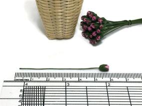 img 1 attached to 🌸 1 Bundle of 50 Pink Tiny Rose Mulberry Paper Flower Scrapbook Craft 5mm Card Wedding Dollhouse Decor #119 (New)