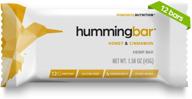 🌱 humming hemp hummingbar with honey and cinnamon - 11g plant-based protein snack bars - keto friendly, low carb, paleo, gluten-free, dairy-free - pack of 12 logo