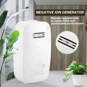 img 2 attached to Ultimate White Air Purifier with HEPA Filter, Portable & Powerful for Smoke, Dust, Mold, Home & Pets - Negative Ion Generator Included!