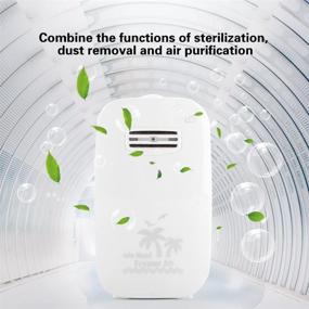 img 3 attached to Ultimate White Air Purifier with HEPA Filter, Portable & Powerful for Smoke, Dust, Mold, Home & Pets - Negative Ion Generator Included!