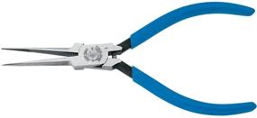 img 4 attached to 🔵 Klein Tools 5-Inch Needle-Nose Pliers - Extra Slim D335-51/2C in Light Blue