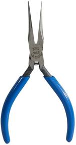 img 3 attached to 🔵 Klein Tools 5-Inch Needle-Nose Pliers - Extra Slim D335-51/2C in Light Blue