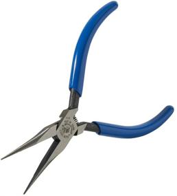 img 2 attached to 🔵 Klein Tools 5-Inch Needle-Nose Pliers - Extra Slim D335-51/2C in Light Blue