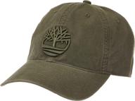 🧢 cool and comfortable: timberland men's cotton canvas baseball cap logo