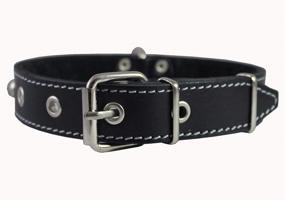 img 1 attached to Genuine Leather Studded Collar Breeds