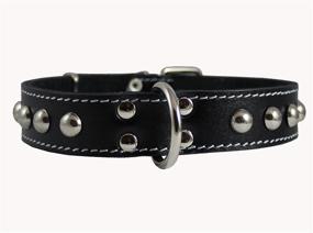 img 3 attached to Genuine Leather Studded Collar Breeds