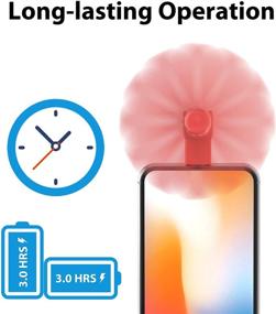 img 1 attached to Genuine Fan for iPhone (2 packs) - Mini Fan with 180° Rotating, Powerful Wind, Lightweight - Compatible with iPhone, iPad, iPod, and all Lightning Devices - Upgraded Version (Black and Rose Red)