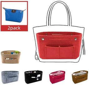 img 3 attached to Organizer Insert Handbag Multi Functional Storage Women's Accessories for Handbag Accessories