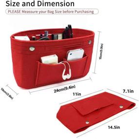 img 2 attached to Organizer Insert Handbag Multi Functional Storage Women's Accessories for Handbag Accessories