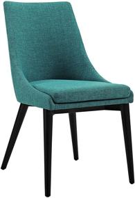 img 2 attached to 🪑 Modway Viscount Teal Upholstered Mid-Century Modern Kitchen & Dining Room Chairs