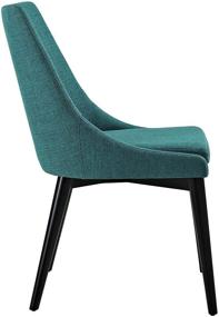 img 1 attached to 🪑 Modway Viscount Teal Upholstered Mid-Century Modern Kitchen & Dining Room Chairs