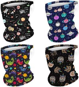 img 3 attached to Scarf Bandana Loops Balaclava Gaiters Boys' Accessories