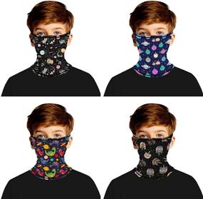 img 4 attached to Scarf Bandana Loops Balaclava Gaiters Boys' Accessories