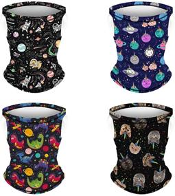 img 2 attached to Scarf Bandana Loops Balaclava Gaiters Boys' Accessories