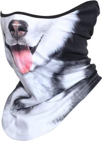 img 2 attached to 🐾 Ultimate Protection and Style: 3D Animal Neck Gaiter Balaclava for Motorcycle Cycling Hiking Ski Halloween+