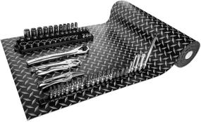 img 1 attached to 🔧 Mod-Liners Printed Tool Box Liner: 18" x 18' by Mod-Box - Diamond Plate Design