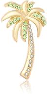 manzhen crystal tropical brooch jewelry logo