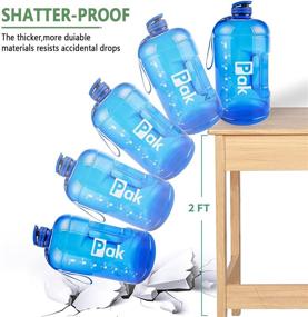 img 1 attached to 🥤 Pak Gallon Water Bottles: Stay Hydrated and Motivated with Hydro Jug and Time-marked Water Bottles