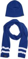 hurley men's winter beanie and scarf hat set logo