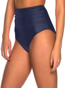 img 2 attached to 👙 RELLECIGA Women's Waisted Covered Control Bikini Coverage: Stylish Swimsuits & Cover Ups for Flattering Silhouettes