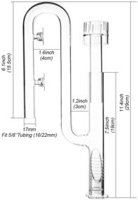 img 3 attached to 🌿 FZONE Аквариумная стеклянная трубка Lili Pipe Skimmer: Для улучшения работы Вашей аквариумной фильтрационной системы