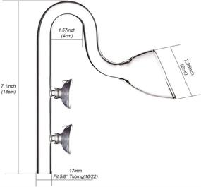 img 2 attached to 🌿 FZONE Аквариумная стеклянная трубка Lili Pipe Skimmer: Для улучшения работы Вашей аквариумной фильтрационной системы