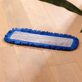 img 2 attached to 🧹 18" Mojave Microfiber Dust Mop Pads (Pack of 2) - Replacement Head & Refill for Microfiber Mops: Reusable, Machine Washable, Ideal for House, Commercial, Industrial Use