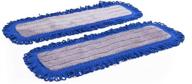 🧹 18" mojave microfiber dust mop pads (pack of 2) - replacement head & refill for microfiber mops: reusable, machine washable, ideal for house, commercial, industrial use logo