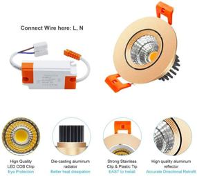 img 2 attached to Downlight Recessed Lighting Dimmable Daylight Industrial Electrical and Lighting Components