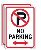 printed aluminum reflective outdoor parking symbol logo