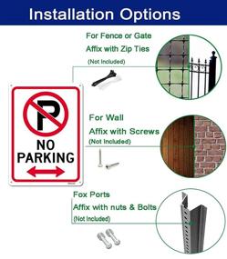 img 1 attached to Printed Aluminum Reflective Outdoor Parking Symbol