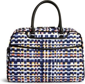 img 4 attached to Essential Vera Bradley Iconic Weekender Bordeaux Travel Accessories for Efficient Packing Organization