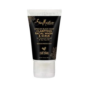 img 4 attached to SheaMoisture African Black Clarifying Facial