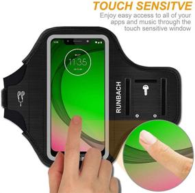 img 2 attached to RUNBACH Running Armband for Motorola G Fast/G Pro/G Stylus/G8/G8 Power/G8 Play/G8 Plus/G7/G7 Power/G7 Play/G7 Plus/E/E6/E6 Plus/Z4 - Sweatproof Mobile Phone Exercise Bag for Motorola Devices