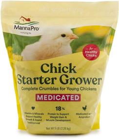 img 4 attached to 🐥 Manna Pro Chick Starter: Medicated Amprolium Formula Preventing Coccidiosis with 5 Pounds of Feed Crumbles