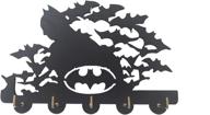 🔑 hakuna matata wooden key holder with batman design – ideal key rack for home, entryway, living room, bathroom, kitchen логотип