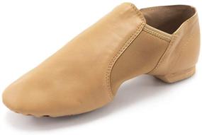 img 3 attached to 👞 Dance Basix Slip-On Split Sole Jazz Shoes - Leather Dance Footwear