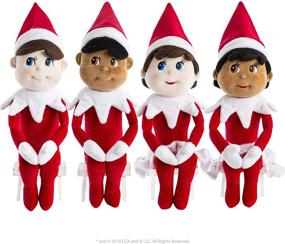 img 2 attached to 19-Inch Dark Skin Elf Plushee Pal - The Elf on the Shelf