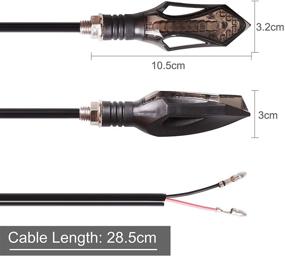 img 1 attached to 💡 Кинстекс Мотоцикл Индикаторы - Поточные Сигналы Поворота, Мотоцикл 12V Светодиодные Лампы для Мотоцикла, Скутера, Квадроцикла, Круизера, Внедорожного Транспорта (4ШТ)