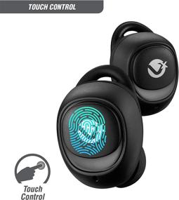 img 2 attached to Volkano X True Wireless Earbuds - Powerbank Charging Case, 90 Hours Playtime, 🎧 Bluetooth Headphones, In-Ear Stereo Sports Hoops, Touch Control, Hands-Free Calling, Built-in Microphone - Astral Series