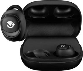 img 4 attached to Volkano X True Wireless Earbuds - Powerbank Charging Case, 90 Hours Playtime, 🎧 Bluetooth Headphones, In-Ear Stereo Sports Hoops, Touch Control, Hands-Free Calling, Built-in Microphone - Astral Series